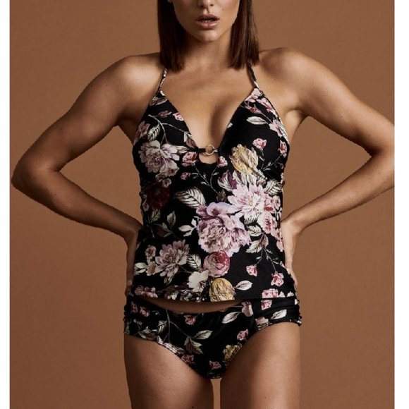 Rachel Rachel Roy Cherry Blossom Floral Swim Top - Picture 2 of 9